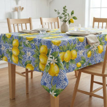 Lemon Blauwe Franse Landelijke Waterverf Tegel 
