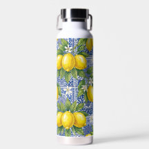 Lemon Blauwe Franse Landelijke Waterverftegel