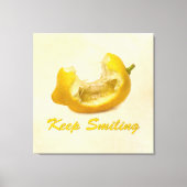 Lemon - Blijf glimlachen Canvas Afdruk (Voorkant)