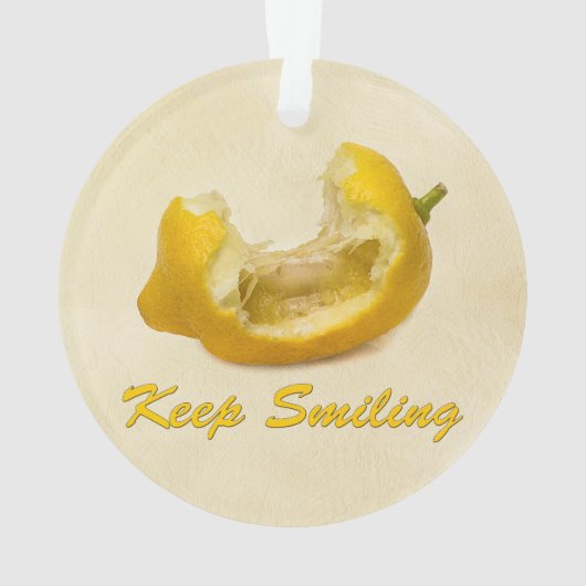 Lemon - Blijf glimlachen Ornament (achterkant)