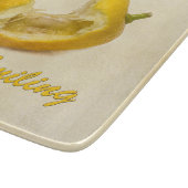 Lemon - Blijf glimlachen Snijplank (Hoek)