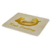 Lemon - Blijf glimlachen Snijplank (Hoek)