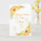 Lemon Bloemen Gelukkige Moederdag Kaart (Gele Bloem)