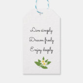 Lemon Bloom Collectie Cadeaulabel (Achterkant)