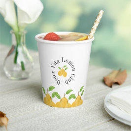 Lemon Bloom Collectie Papieren Bekers