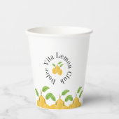 Lemon Bloom Collectie Papieren Bekers (Voorkant)