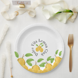 Lemon Bloom Collectie Papieren Bordje