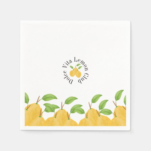 Lemon Bloom Collectie Servet (Voorkant)