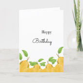 Lemon Bloom Collectie Verjaardag Kaart (Voorkant)