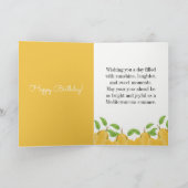 Lemon Bloom Collectie Verjaardag Kaart (Binnen)