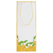 Lemon Bloom Collectie Wijn Cadeautas (Achterkant)