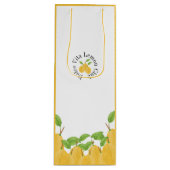Lemon Bloom Collectie Wijn Cadeautas (Voorkant)