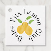 Lemon Bloom Collection Bedankjes Labels (Voorkant)
