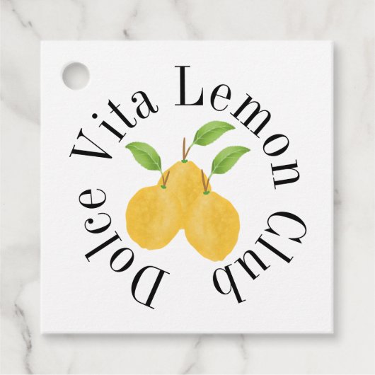 Lemon Bloom Collection Bedankjes Labels (Voorkant)