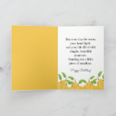 Lemon Bloom Collection Birthday Kaart (Binnen)