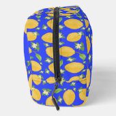 Lemon Bloom Collection gebloemd blauw Toilettasje (Rechts)