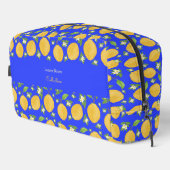 Lemon Bloom Collection gebloemd blauw Toilettasje (Rechterhoek)