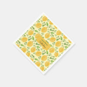 Lemon Bloom Collection gemêleerd geel Servet (Hoek)