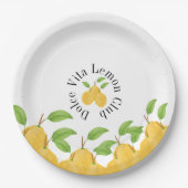 Lemon Bloom Collection Papieren Bordje (Voorkant)