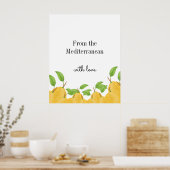 Lemon Bloom Collection  Poster (Keuken)
