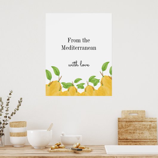 Lemon Bloom Collection Poster (Keuken)