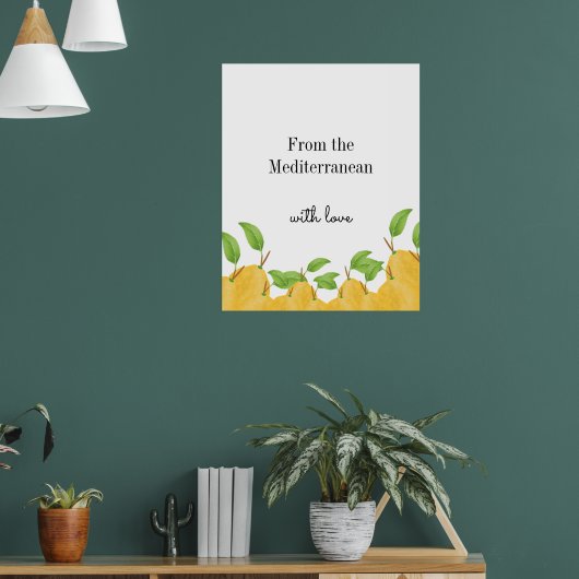 Lemon Bloom Collection Poster (Woonkamer 1)