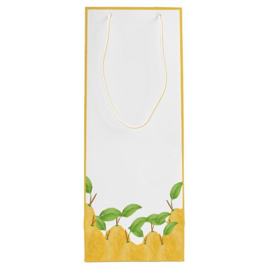 Lemon Bloom Collection Wijn Cadeautas (Achterkant)