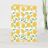 Lemon Bloom Collection wit gebloemd Verjaardag Kaart (Achterkant)