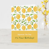 Lemon Bloom Collection wit gebloemd Verjaardag Kaart (Gele Bloem)