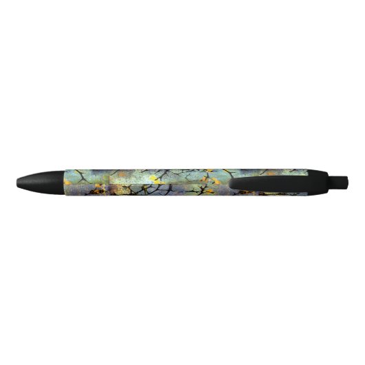 Lemon Blossom Braches Pens Zwarte Inkt Pen (Achterkant)
