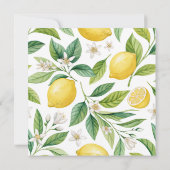 Lemon Blossom Bridal Shower Thank You Card Bedankkaart (Achterkant)