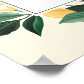 Lemon Blossom Floral Tree Elegant Mimosa Bar Poster (Hoek)