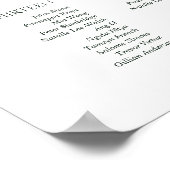 Lemon Blossom Floral Tree Elegant Minimal Wedding Poster (Hoek)