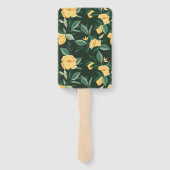 Lemon Blossom Floral Tree Elegant White Wedding Handwaaier (Achterkant)