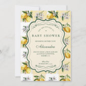 Lemon Blossom Garden Baby Shower Kaart (Voorkant)