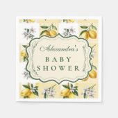 Lemon Blossom Garden Baby Shower Servet (Voorkant)