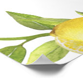 Lemon Blossom Greenery Rehearsal Dinner Sign Poster (Hoek)