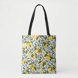 Lemon Blossom Mediterraan Citrus Botanisch Tote Bag