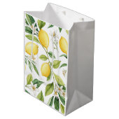 Lemon Blossom Medium Cadeauzakje (Voorkant Gekanteld)