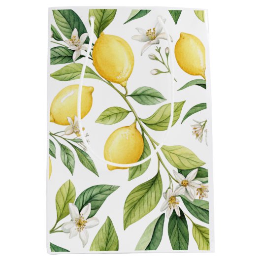 Lemon Blossom Medium Cadeauzakje (Voorkant)