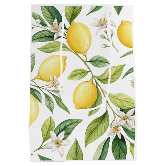Lemon Blossom Medium Cadeauzakje (Achterkant)