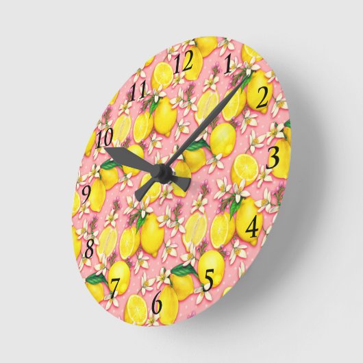 Lemon Blossom Roze Klok (Hoek)