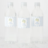 Lemon Blue Birthday Waterfles Etiket (Flessen)