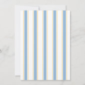 Lemon Blue Bow grillige bruids douche uitnodiging (Achterkant)