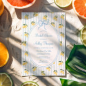 Lemon Blue Bow Italiaans Vrijgezellenfeest Kaart