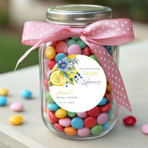 Lemon Blue Floral Citrus Vrijgezellenfeest