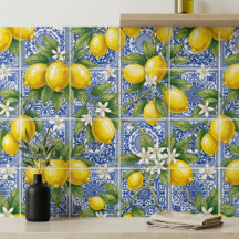 Lemon Blue Franse Landelijke Waterverf