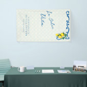 Lemon Blue La Dolce Vita Italiaans geïnspireerde b Spandoek (Beurs)
