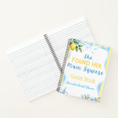 Lemon Blue Main Squeeze Bruiloftsgast Notitieboek (Binnen)