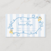 Lemon Blue Mediterranean Hoeveel citroendruppels Informatiekaartje (Voorkant)